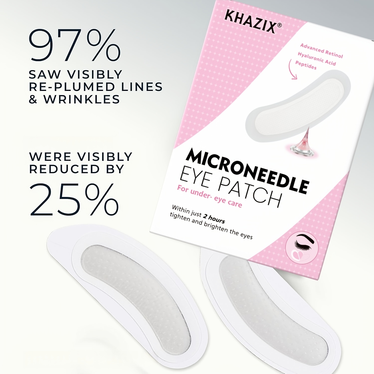 2PCS Retinol microneedle eye p - Microneedle Patch Eye recension och pris