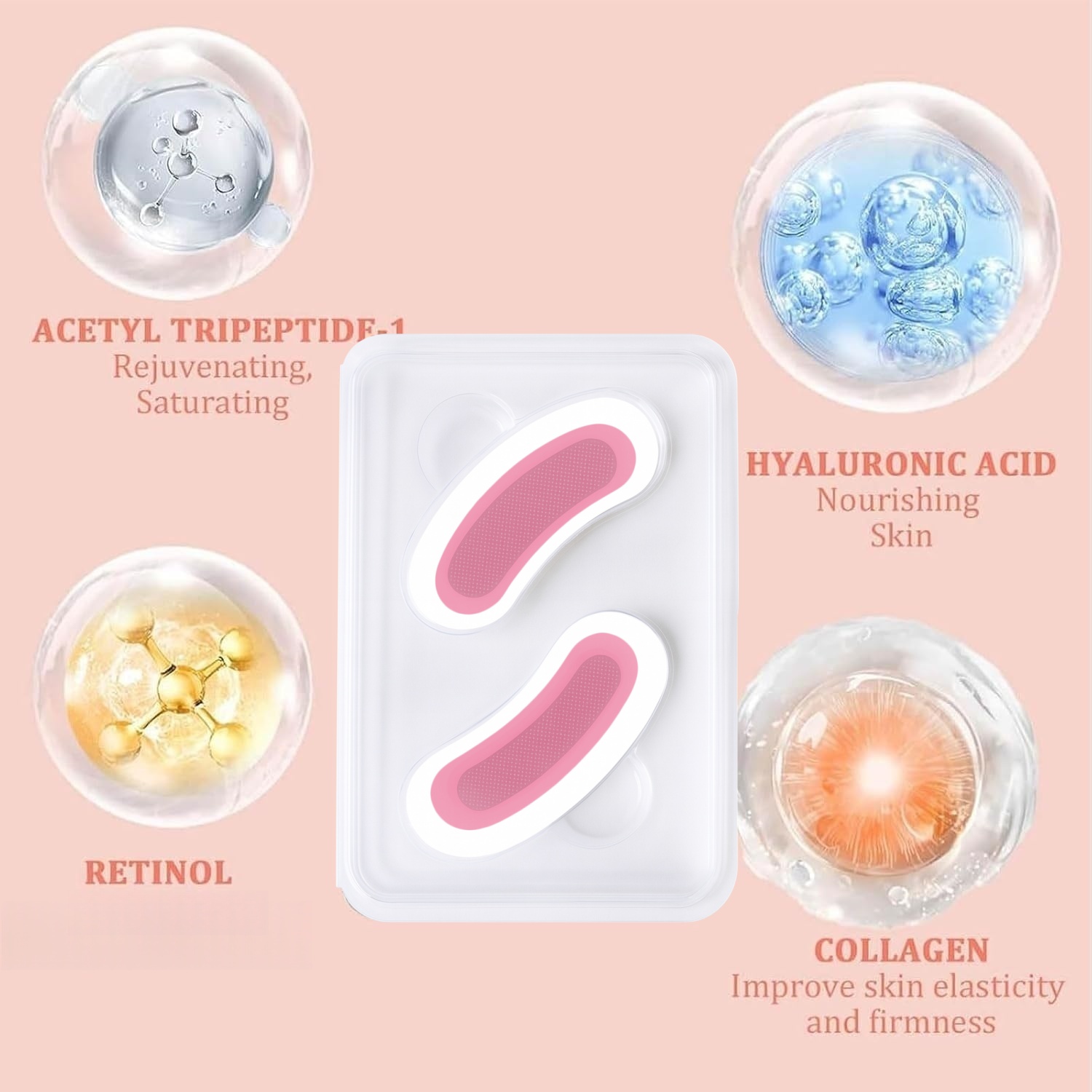 2PCS Retinol microneedle eye p - Microneedle Patch Eye recension och pris