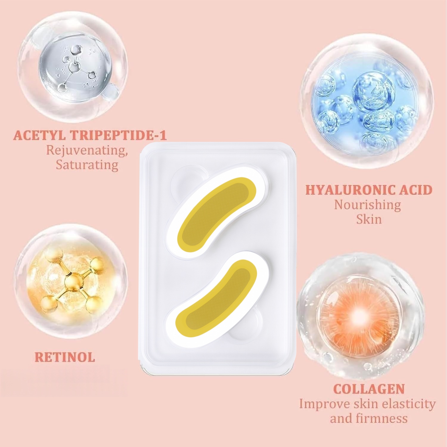 2PCS Retinol microneedle eye p - Microneedle Patch Eye recension och pris